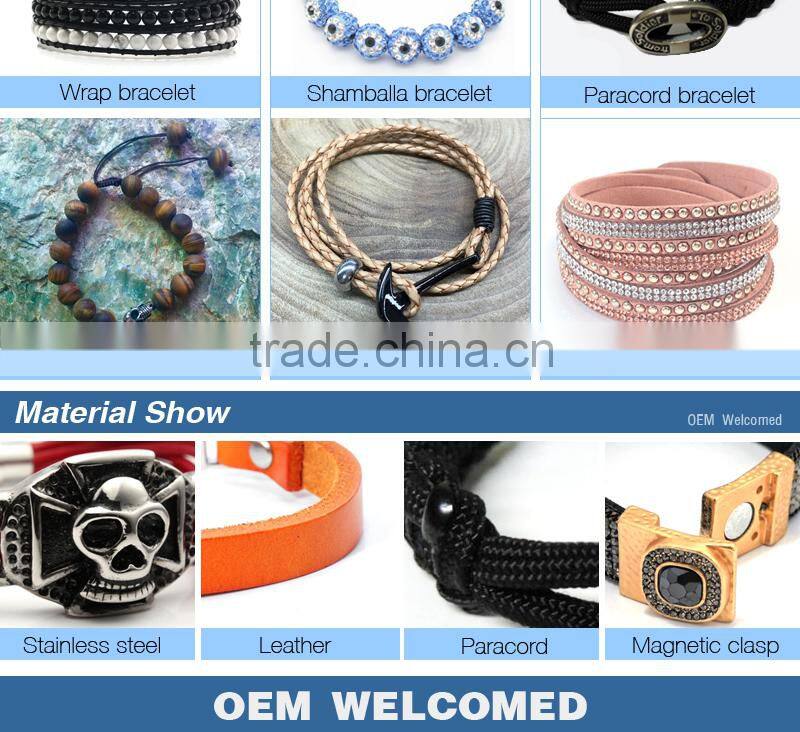 Alibaba Guangzhou Factory Direct Handmade DIY Turquoise Bead Wholesale Leather Wrap Bracelets
