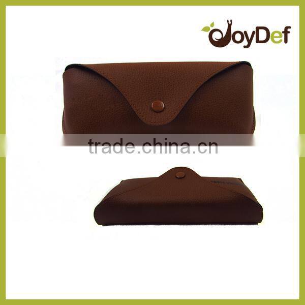 PU Material 2016 cheap leather sunglasses hard case wholesale