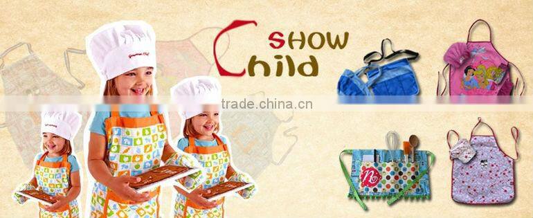 Polyester and Cotton Kids Apron and Hat