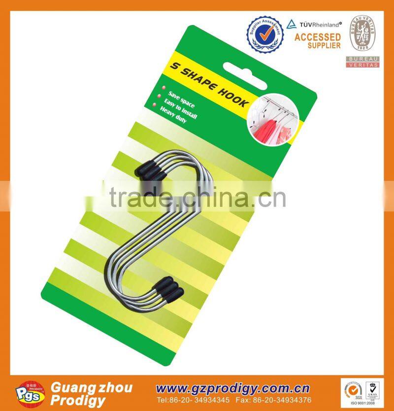 Top selling products metal S hooks,decorative hanging S hook
