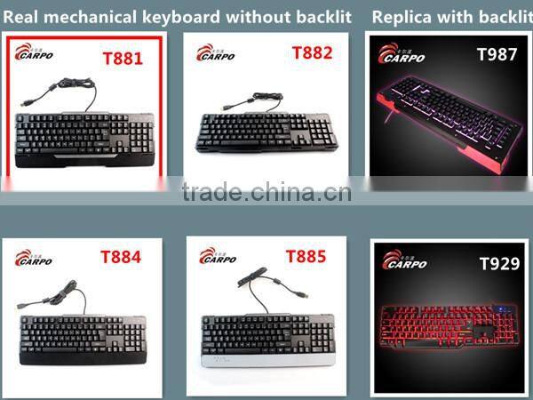 Gaming Series Backlight Mechanical Keyboard excellent as cherry switch