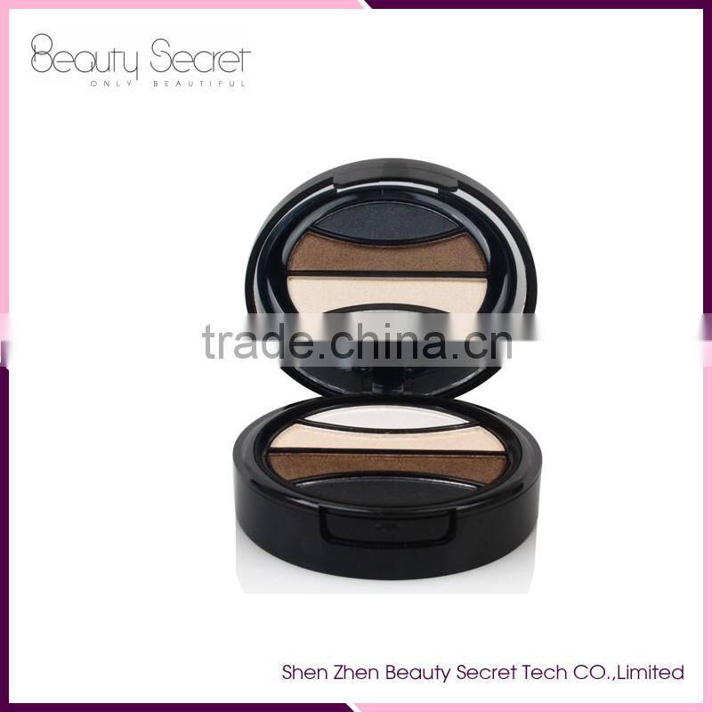 Hot!! Professional 4 color eyeshadow in bronz palette with makeup tool