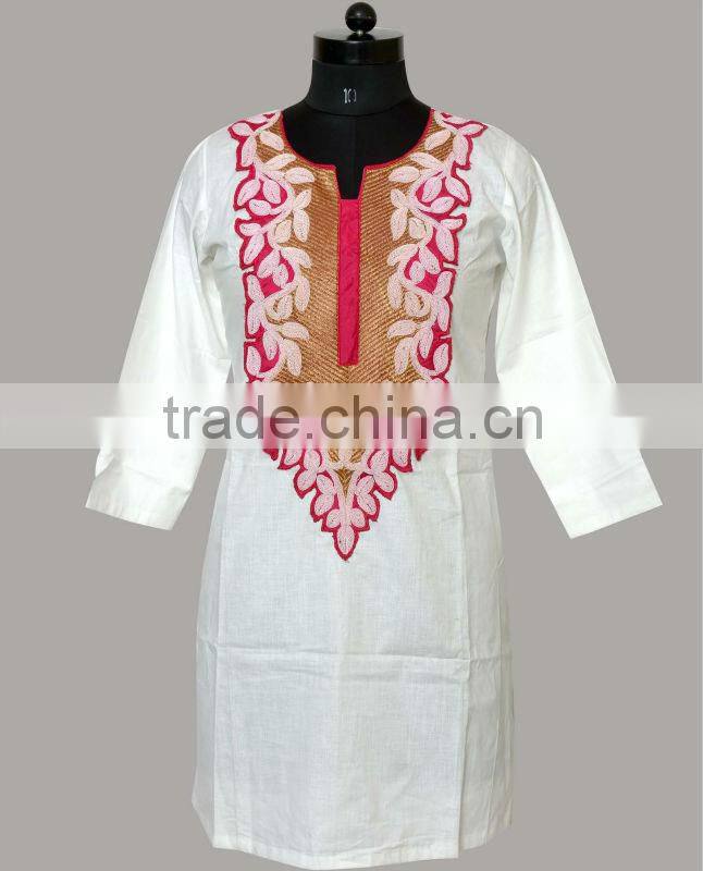 Trendy Patch Cotton Kurti