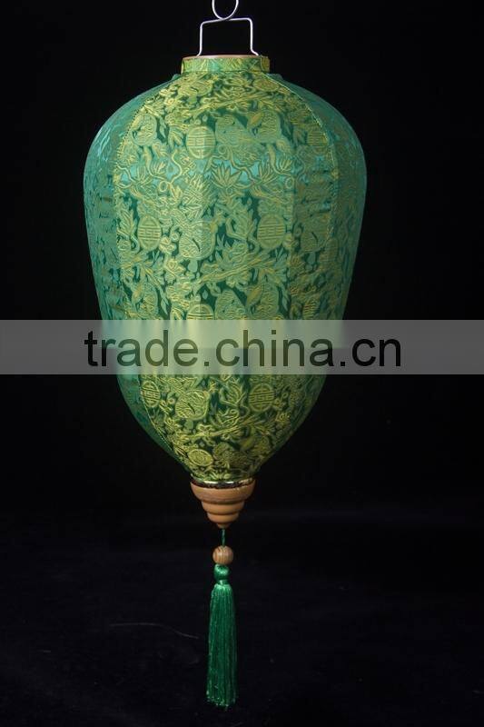2015 latest design high quality hanging jacquard lantern wholesale