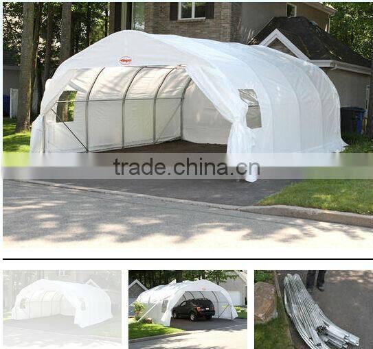 steel frame PVC PE covers teel frame tent price