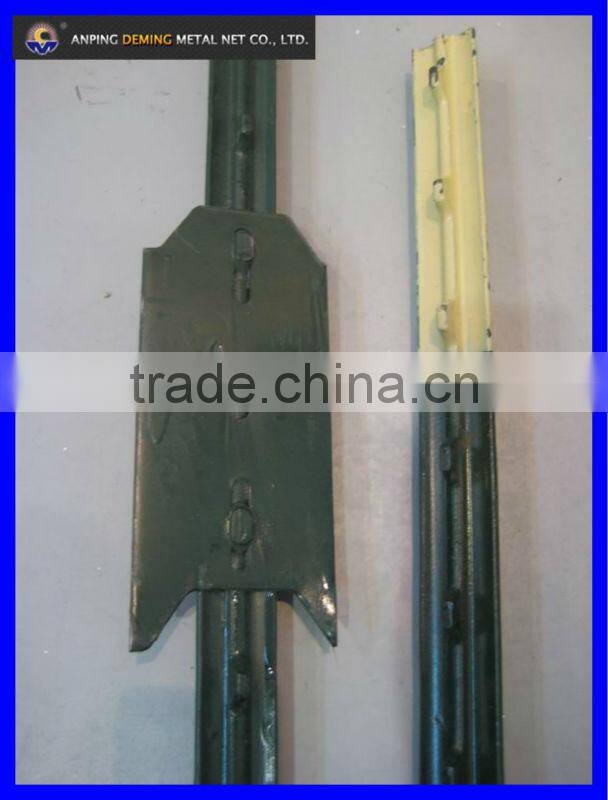 Low Price Good Quality Good Service America Popular Painted Green Studded T Picket Post