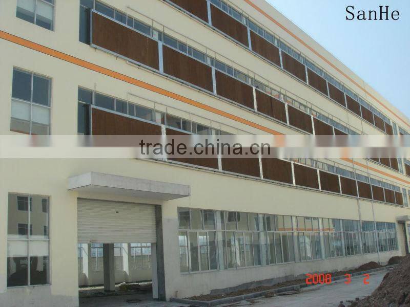 High cooling efficiency evaporative cooling pad