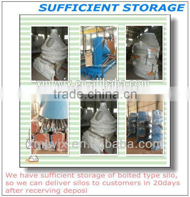 Steel Material and New Condition flat/conical bottom silo