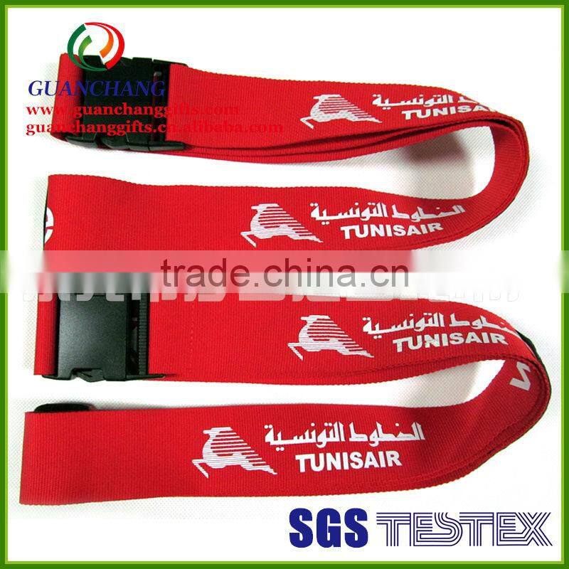 2013 new products on market promotional polyester luggage belt with silk screen printing,wholesale china merchandise