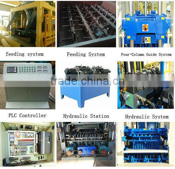 concrete brick making machinery QT9-15 cement brick production line hollow block making machine QT9-15