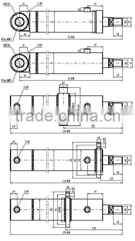 agricultural machinery use hydraulic oil cylinder