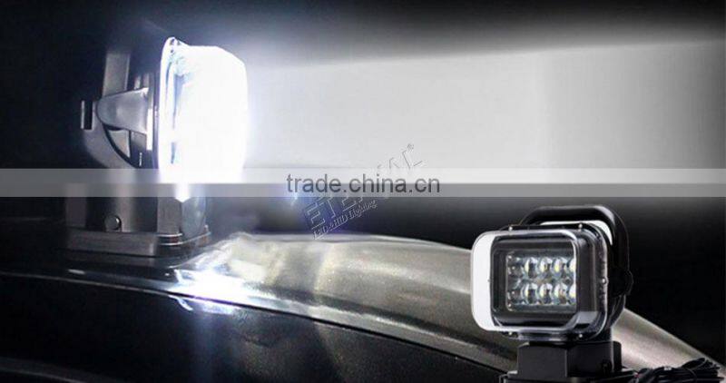 50W high power wireless remote spotlight search lamp for marine boat 4x4 off-road truck emergency vehicles