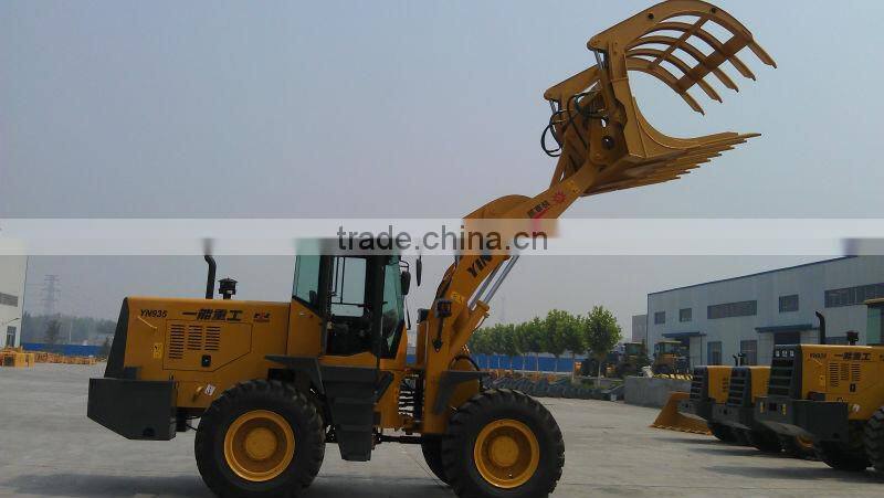 mini loader with grass grab/clamp