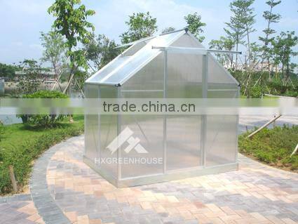 small size single sliding door modular greenhouse