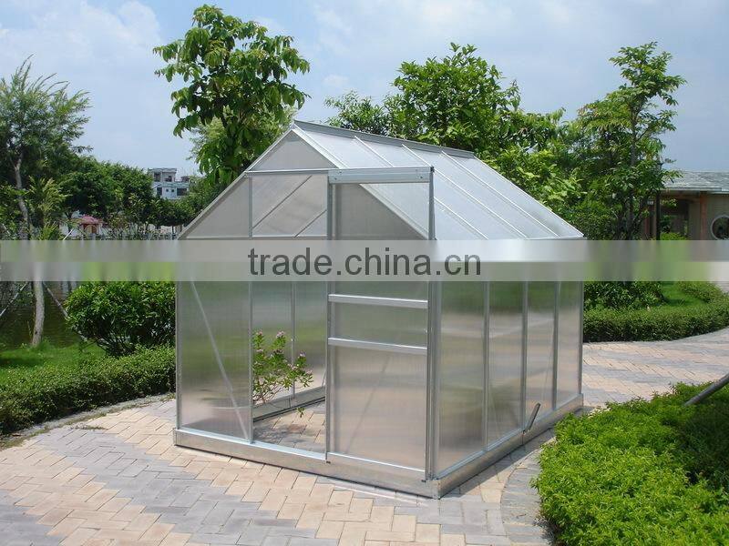 Horticulture tent with aluminium frame and polycarbonte sheet