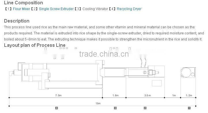 Nutritional Rice/Artificial Rice process line/Nutritional Rice