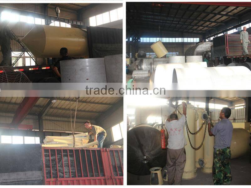 Standar flange and No air leakage end-of-life tire pyrolysis oil machine