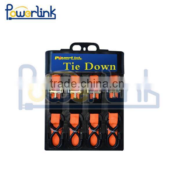 H70216 2 Inch x 25 ft. Heavy Duty Ratchet Tie Down Strap Up To 5000 lbs. With Dual J-Hook