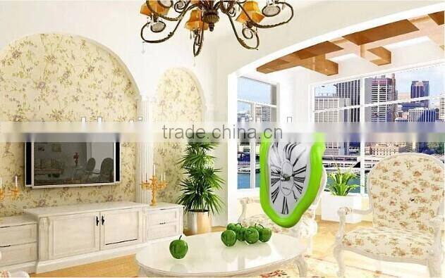2015 the newest quartz clock melting clock novelty home decor clock art clock shelve clock melting shelf clock
