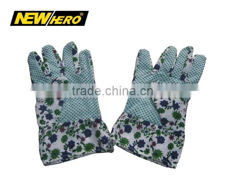 Novelty ladies flower design trowel and glove special gift for garden tool set