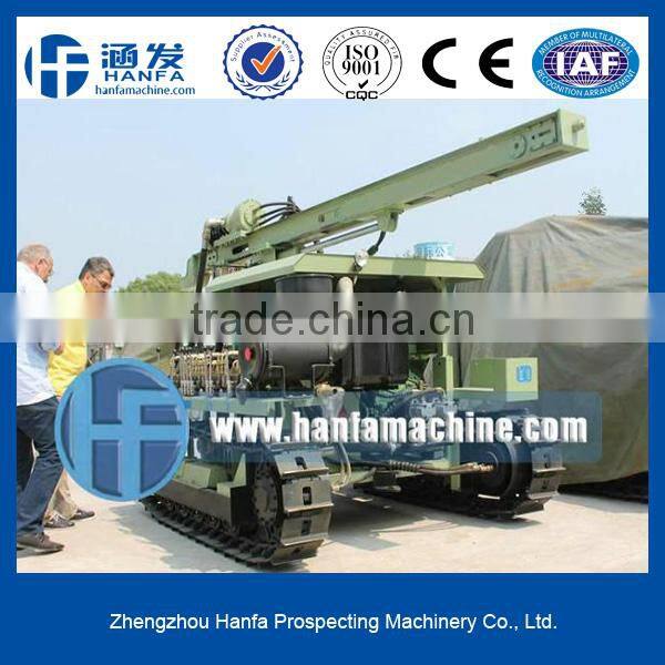 Quality ensure!Rock drilling!Stone killer!crawler type Hydraulic movable drill HF138Y, with air compressor
