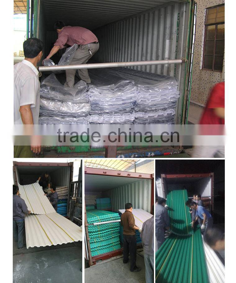 International Tile trapezoid roof tile pvc resin roof materials