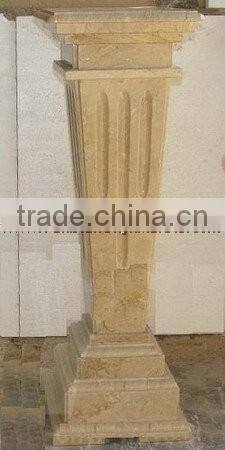 UNIQUE SAHARA BEIGE MARBLE PEDESTALS