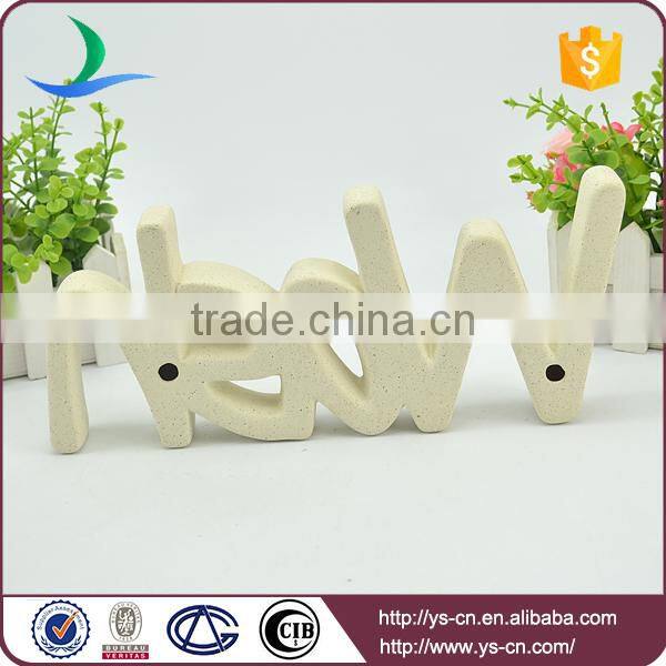 "WOSH"shape sign board design with distressing methods