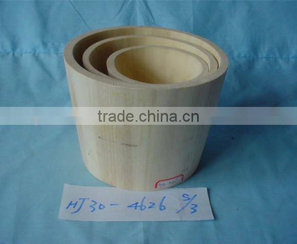 2016 popular unfinished natural pine rice wooden pails buckets
