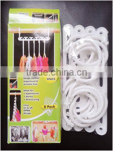 Triples Closet Space Organizer Wonder Expandable Clothes Hanger