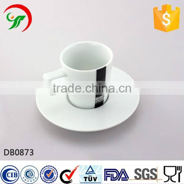 factory custom-made wholesale porcelain ceramic tea cup and saucer set