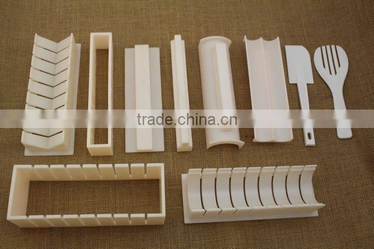 Sushi Making Kit with Rice Press Mold Set. Various Shapes Sizes-Round Mickey Mouse Ears-Perfect Roll Maker Tools