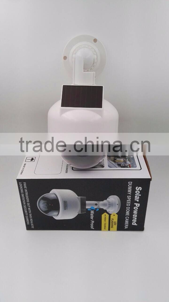 Factory Cheap Fake Dome Camera, Realastic Looking Waterproof Solar CCTV Security Camera, Dummy Speed Security Camera For Sale