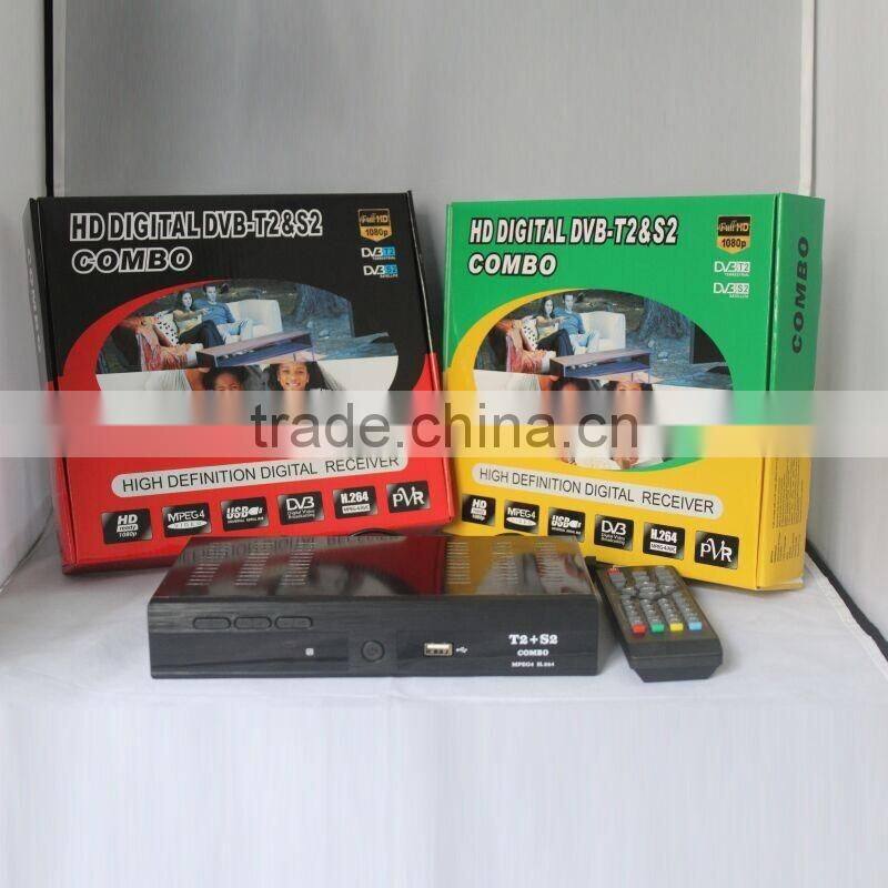 Factory Cheap Price Combo Receiver DVB-T2 DVB-S2 TV Decoders With Wifi
