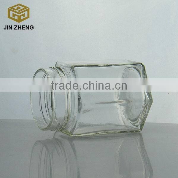 125ML HEXAGONAL GLASS JAR JAM HONEY CHUTNEY WITH LIDS