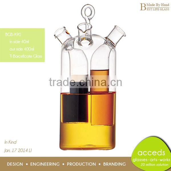 New Designed 450Ml Glass Borosilicate Oil Pot