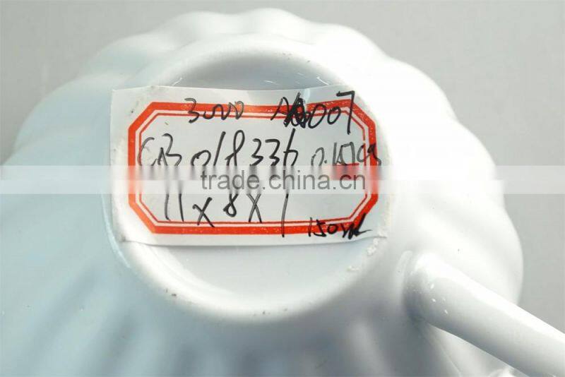 White ceramic coffee/tea cup with handle for wholesale