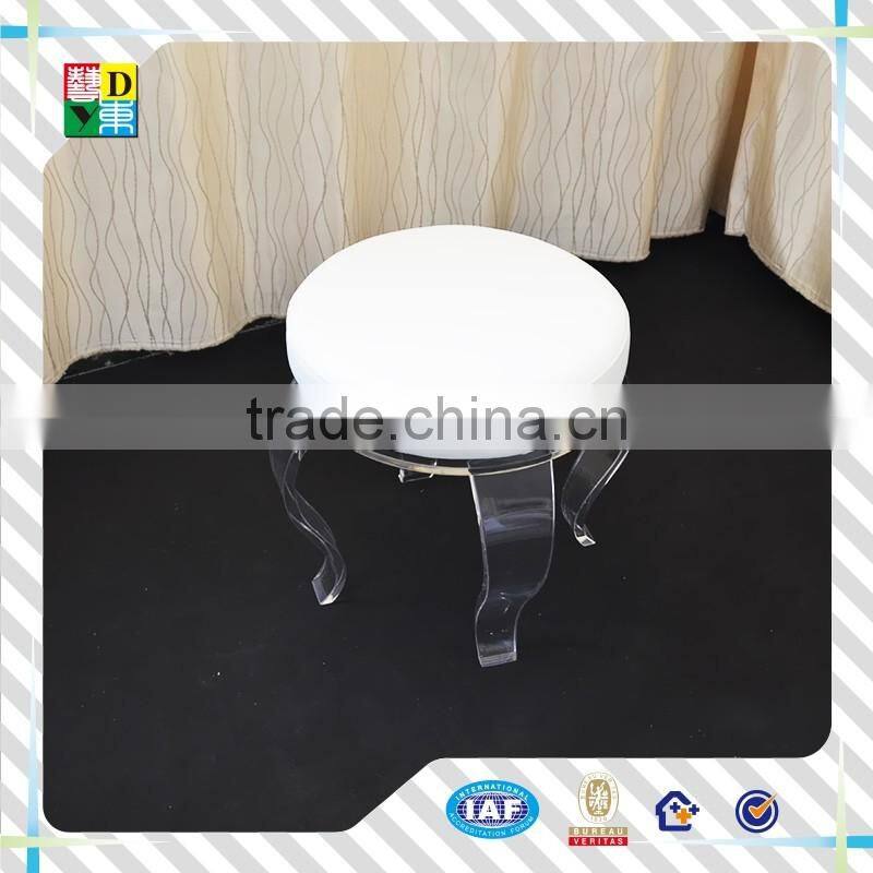 2017custom design acrylic rolling cart latest PMMA lucite acrylic trolley C shape new arrival high quality acrylic wine cart