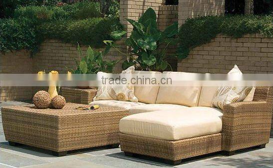 outdoor leisure furniture rattan sectional garden sofa set