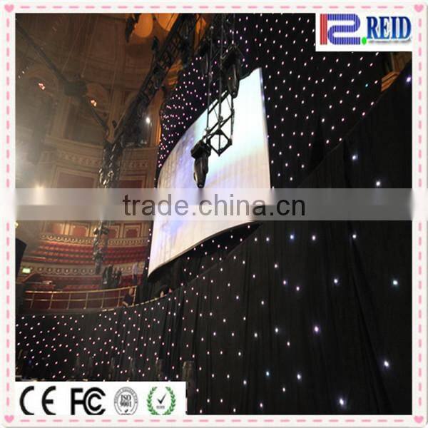 Fancy stage background flexible curtain Cheap Wedding Decoration