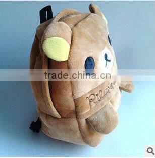 promotional cartoon plush bear shape Backpack for kids