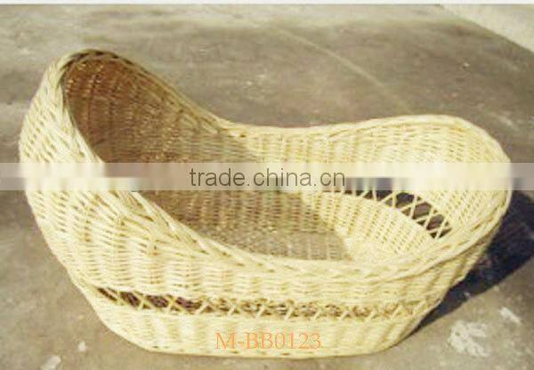Eco-friendly willow mose basket & natural materail baby basket
