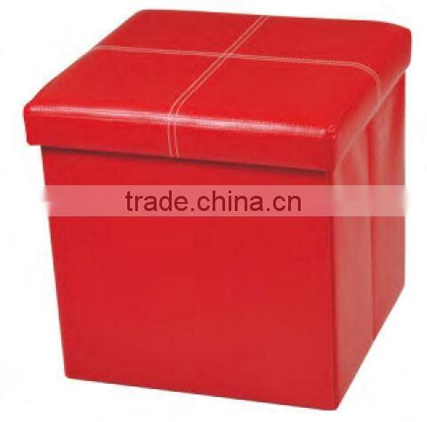 Folding Storage Ottoman, 14.9 by 14.9 by 14.9 Inches