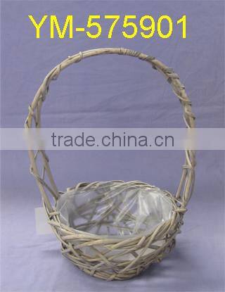 Cheap Willow Garden Basket With Handle and Liners