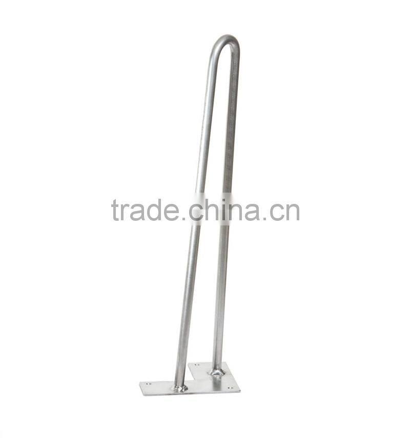 Chrome plating 28 inch iron metal hairpin table leg for promotional gifts