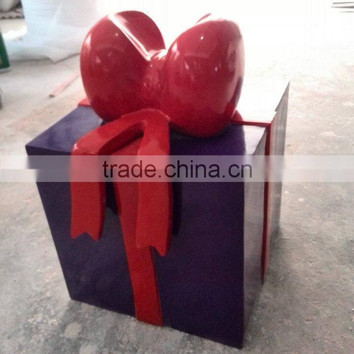 Waterproof frp Christmas purple gift-box