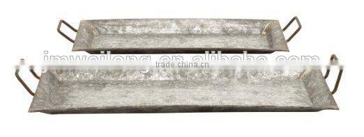 Good Quality Rectangle Metal Serving Tray Beer Collector