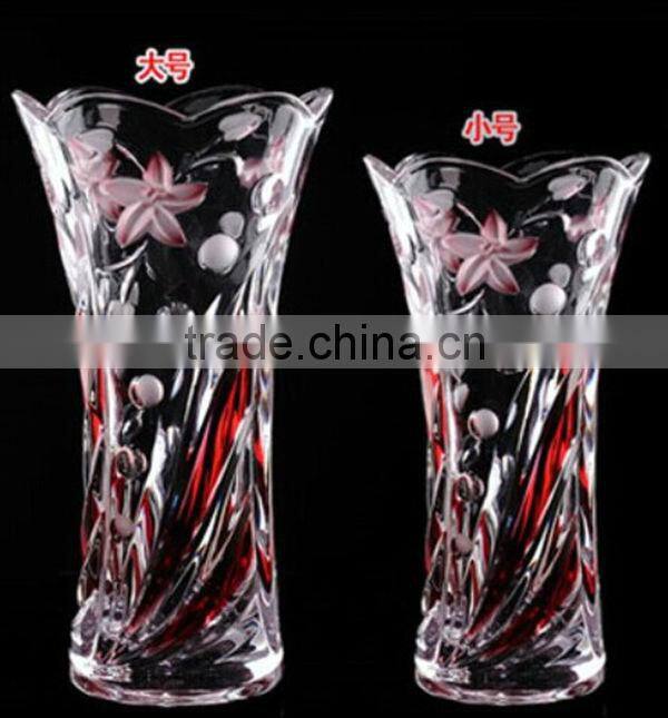 flower vase glass glass bottle flower vase clear tall glass flower vase