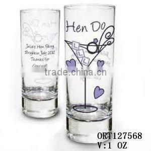 bar shot glass cup with design