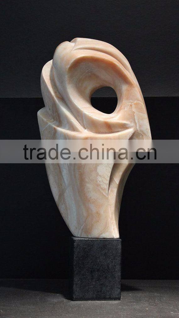 Art deco modern abstract love stone sculpture statues